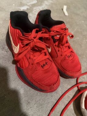 Nike Ja 2 Kids Red Sneakers with White Swoosh